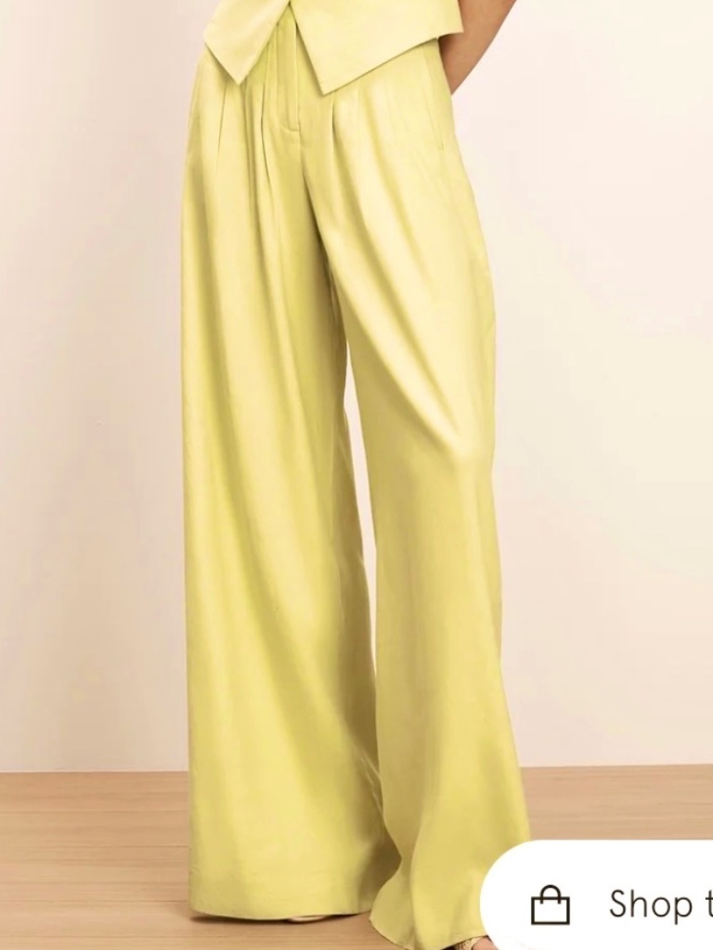 HOPE palazzo high waist belt tight suit pants